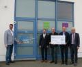 Bild: kgg
Von rechts Landrat Wolfgang Lippert, Schott-Standortleiter Stefan Rosner, Mint-Garage-Projektleiter Hilmar Fütterer, Schott-Personalleiter Carsten Heine sowie links Zukunftscoach Wolfgang Prebeck.