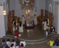 Bild: kgg
Der Schrein mit Reliquien der Heiligen Bernadette ist am Freitag nach Waldsassen in die Klosterkirche gebracht worden.