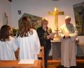 Bild: gi
Niederland feiert das Patrozinium der Dorfkapelle. Pfarrer Josef Most hält den Festgottesdienst. Elisabeth Völkl trägt Lesung und Fürbitten vor.