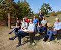 Bild: Hirsch
Silke Lohr, Maria Hanauer, Christian Meyer, Maria Steger, Peter Roidl, Florian Zeitler, Anne Wendl und Thomas Ebeling, nahmen Platz im Landschaftskino am Gipfelkreuz in Premberg.