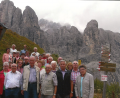 Bild: hme
Vor dem Grödnerjoch posiert die KAB-Reisegruppe für ein Erinnerungsfoto.