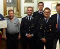 Bild: gto
Bei der Spendenübergabe (von links): 1. Kommandant Benjamin Weiß, 2. Vorsitzender Bernhard Müller, Stefan Brunner (First Responder), Spender Franz Rehaber, Johannes Winkler (First Responder), Kreisbrandmeister Armin Daubenmerkl, Philipp Haindl (First Responder) und Bürgermeister Alwin Märkl.