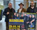 Bild: exb
Die Organisatoren des "Weidener Löwenfestes" (von links) Anton Forster, Wolfgang Würschinger und German Schieder landen mit Haindling den nächsten Coup. Der Vorverkauf für das Konzert am 25. Mai 2019 läuft.
