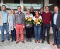 Bild: e
Bei der Ehrung (von links): Wolfgang Roggenhofer, Sylvia Wunschel, Konrad Moskal, Roswitha Schmidt, Stefan Walter, Helga Kummert, Daniel Pohl, Alexander Greiner und Roland Strehl.