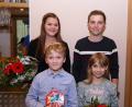 Bild: egl
Das neue Prinzenpaar Stefanie I. und Norman I. (hinten) und das Kinderprinzenpaar Evelyn I. und Lukas II freuen sich auf die neue Saison.