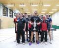 Bild: ttv
Spannende Spiele gab es bei den Tischtennis-Vereinsmeisterschaften zu sehen. Den Titel im Einzel sicherte sich abermals Michael Eckl (mit Pokal).