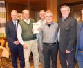 Bild: wku
Bei der Jubiläumsfeier (von links): Landrat Richard Reisinger, Bezirksvorsitzender Richard Scheckelmann, Vorsitzender Günter Haller, Stellvertretender Vorsitzender Rolf Brödner Bürgermeister Hans Koch und Festredner Karsten Burghardt.