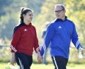 Bild: Ziegler
Anna Vogl und Trainer Michael Held vom TSV Theuern.