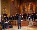 Bild: exb
Der starke Vortrag des Kirchenchors Herz Jesu um Dirigent Peter Kosmus begeistert das etwas verfrorene Publikum in der eiskalten Kirche.