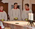 Bild: rha
Nach acht Jahren beendeten (von links) Maria Kederer, Luca Geier, Leo Vogl und Jonas Rauscher ihren Dienst am Altar.