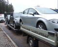 Bild: Polizei Amberg
Hier endet die Reise: Weil dem 31-jährigen Fahrer dieses Fahrzeuggespanns unter anderem Papiere fehlen, hat ihm die Verkehrspolizei die Weiterfahrt unterbunden.