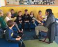 Bild: exb
Diesmal lasen die Mütter den Kindern im "Lesekino" vor