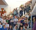 Bild: gi
Diese muntere Kinderschar ist beim Kinderbibeltag am Buß- und Bettag im Pfarrheim dabei. Sie entdecken wie Jesus in Gleichnissen spricht.