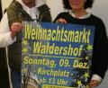 Bild: fpoz
Vereinsreferent Jürgen Ranft und Bürgermeisterin Friederike Sonnemann informieren beim Treffen der Vereine über das Programm des Waldershofer Weihnachtsmarkts.