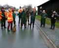 Bild: rn
Mit Jagdsignalen eröffnete eine Bläsergruppe die Drückjagd