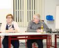 Bild: njn
Schulleiterin Hannelore Doleschal und Trägervereinsvorsitzender Johannes Reger erstatten Bericht.