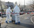 Bild: gsb
Die Spurensicherung in Neunkirchen bei Weiden. 	 Bild: Schönberger