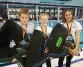 Bild: sön
Emily Rödl (Mitte) ließ der Konkurrenz in Berlin beim Finswimming mit der großen Flosse keine Chance. Auch ihre Mannschaftskollegen vom TSC Schwandorf, Tizian Bäuml und Nina Kohler, waren erfolgreich.