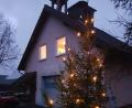 Bild: hzi
Vor dem Feuerwehrgerätehaus in Heinersreuth steht in den nächsten Wochen der erste „offizielle“ Weihnachtsbaum in der früheren Gemeinde. Im Frühjahr hatte an gleicher Stelle der Nachwuchs mit dem „kleinen Maibaum“ schon einmal das Aufstellen geübt