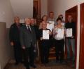 Bild: exb
Die Wanderfreunde Kirchenthumbach feiern und werden geehrt.