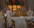 Bild: dob
Dekan Alexander Hösl (Zweiter von links) zelebriert den Festgottesdienst zum Patrozinium mit Pfarrer Karl Maria Ferges, Kaplan Ulrich Eigendorf und Pfarrer Gerhard Dirscherl (von links).