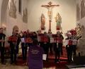 Bild: mez
Den Auftakt und Schlussakkord zum Weihnachtssingen setzt der Posaunenchor Wirbenz-Immenreuth-Kemnath unter der Leitung von Susanne Kropf.