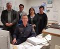 Bild: Christopher Dotzler
Polizeihauptkommissar Stefan Weinberger (vorne) freute sich über den Besuch von (hinten, von links) Bürgermeister Armin Schärtl, SPD-Kreisvorsitzenden Peter Wein, Bundestagsabgeordneter Marianne Schieder und Evi Thanheiser, Vorsitzende der SPD-Kreistagsfraktion.