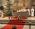 Bild: exb
Die Krippe rückte bei der Christmette in den Mittelpunkt.