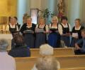Bild: hä
Die OWV-Gesangsgruppe gestaltet den Gottesdienst im BRK-Heim am zweiten Weihnachtsfeiertag mit der „Stoawold-Mess“.