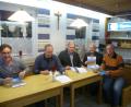 Bild: sat
Unter dem Motto „Unsere Heimat Kulmain“ präsentieren CSU-Ortsvorsitzender Günter Kopp (Zweiter von rechts) sowie der Vorstandsmitglieder Dietmar Scherer, Josef Gößner, Albert Sollfrank und Kurt Scharf (von links) den neuen Veranstaltungskalender.