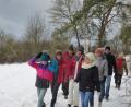 Bild: mad
Es ist schon einige Jahre her, dass die Teilnehmer beim Wandertag in Schwarzhofen durch eine winterliche Kulisse marschieren durften.