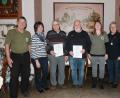 Bild: pi
40 Jahre beim OWV sind unter anderem Johann Gnan und Günther Helgert (Dritter und Vierter von links).