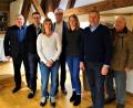 Bild: exb
Der Geopark Kaolinrevier wählt einen neuen Vorstand (von links): Zweiter Vorsitzender Josef Reindl, Revisor Siegbert Gmey, Schriftführerin Monika Reindl, Vorsitzender Hermann Falk, Regina Wolfohr (Landratsamt Amberg-Sulzbach), Revisor Rudolf Bergmann und Dieter Schraudner.