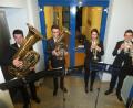 Bild: ibj
Die Musiker der Gruppe JL-Brass umrahmen den Neujahrsempfang.