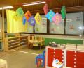 Bild: Portner
Farbenfrohe Dekorationen: Kindergartenpersonal und Eltern räumten das Ausweichquartier im Erdgeschoss der Grundschule nicht nur ein. Sie gaben den Gruppenräumen auch eine individuelle Note.