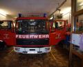 Bild: nib
Die Platzverhältnisse im Stellplatz des Feuerwehrautos sind sehr beengt und entsprechen nicht mehr den Unfallverhütungsvorschriften.
