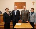 Bild: Christopher Dotzler
Amtsgerichtsdirktor Ewald Ebensperger (Zweiter von rechts) sowie seine Stellvertreterin und Richterin Petra Froschauer (links) und Geschäftsleiterin Elisabeth Langen freuten sich über den Besuch von Oberlandesgerichts-Präsident Thomas Dickel.