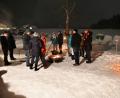 Bild: twg
Gemütlich standen die Wanderer noch lange an den Feuerkörben zusammen.