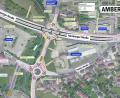 Grafik: Staatliches Bauamt Amberg-Sulzbach
So könnte die Doppel-Kreuzung am Zinkl-Areal einmal aussehen. Hier mit dem „Modell Chicago“ für die Pfleger-Kreuzung.