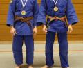 Bild: tra
Natascha Lauber (links) und Kevin Kaiser von der DJK Ensdorf gewannen bei den bayerischen Judo-Meisterschaften der U18 in Abensberg die Titel.