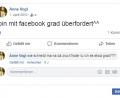 Screenshot: facebook.com
Der erste Facebook-Post von Anne Sophie Vogl.