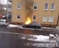Bild: exb
Totalschaden entstand an dem Mercedes bei einem Motorbrand am Freitag in Waldsassen.