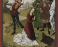 Bild: GNM
Das Bild "Die Enthauptung der Hl. Columba" entstand um 1450 in Köln und ist in der Ausstellung "Helden, Märtyrer, Heilige" ab April zu sehen.