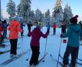 Bild: exb
Die Grundschüler genossen das Skilanglaufen auf der Silberhütte.