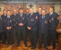 Bild: rkp
Langjährige Aktive der Feuerwehr Thanstein-Berg haben eine staatliche Ehrung erhalten. Dazu gratulierten (von links), Landrat Thomas Ebeling, Kreisbrandinspektor Richard Fleck, Kreisbrandrat Robert Heinfling sowie Bürgermeister Walter Schauer (Fünfter von links) und die Verantwortlichen der Wehr.
