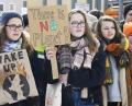 Bild: Petra Hartl
Hier demonstrieren Amberger Schüler für Klimaschutz.