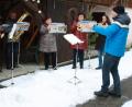 Bild: lk
Musikalisch gratulierte auch der Posaunenchor der evangelischen Gemeinde.