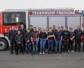 Bild: egl
Die Teilnehmer mit Kreisbrandinspektor Martin Schmidt (links), Lehrgangsleiter KBM Roland Kolbeck (hinten Zweiter von links) und den Ausbildern Robert Amann und Marco Götz (von rechts).