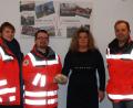 Bild: bk
Beate Merkel von der Schimmel AG übergibt 500 Euro. Das Führungstrio Markus Kummer, Felix Graf und Alexandra Kummer (von rechts) dankt für die Spende.