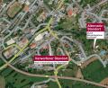 Bild: Portner
Der Standort "Am Bahnhof" (links) steht nicht mehr zur Verfügung. Für den Alternativvorschlag "Kindergarten im Freibad"(rechts) werden derzeit Unterschriften gesammelt.